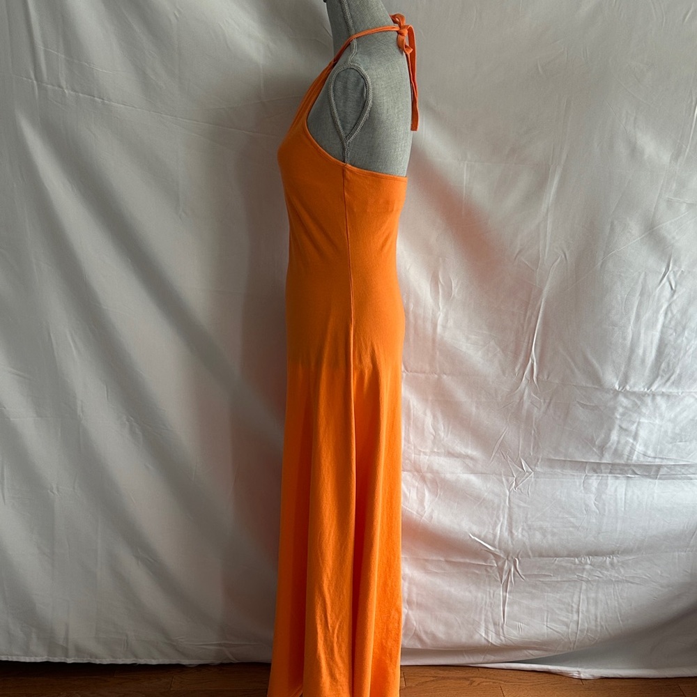 Ralph Lauren Rugby Halter Maxi Dress in Bright Orange, Med - Picture 5 of 9